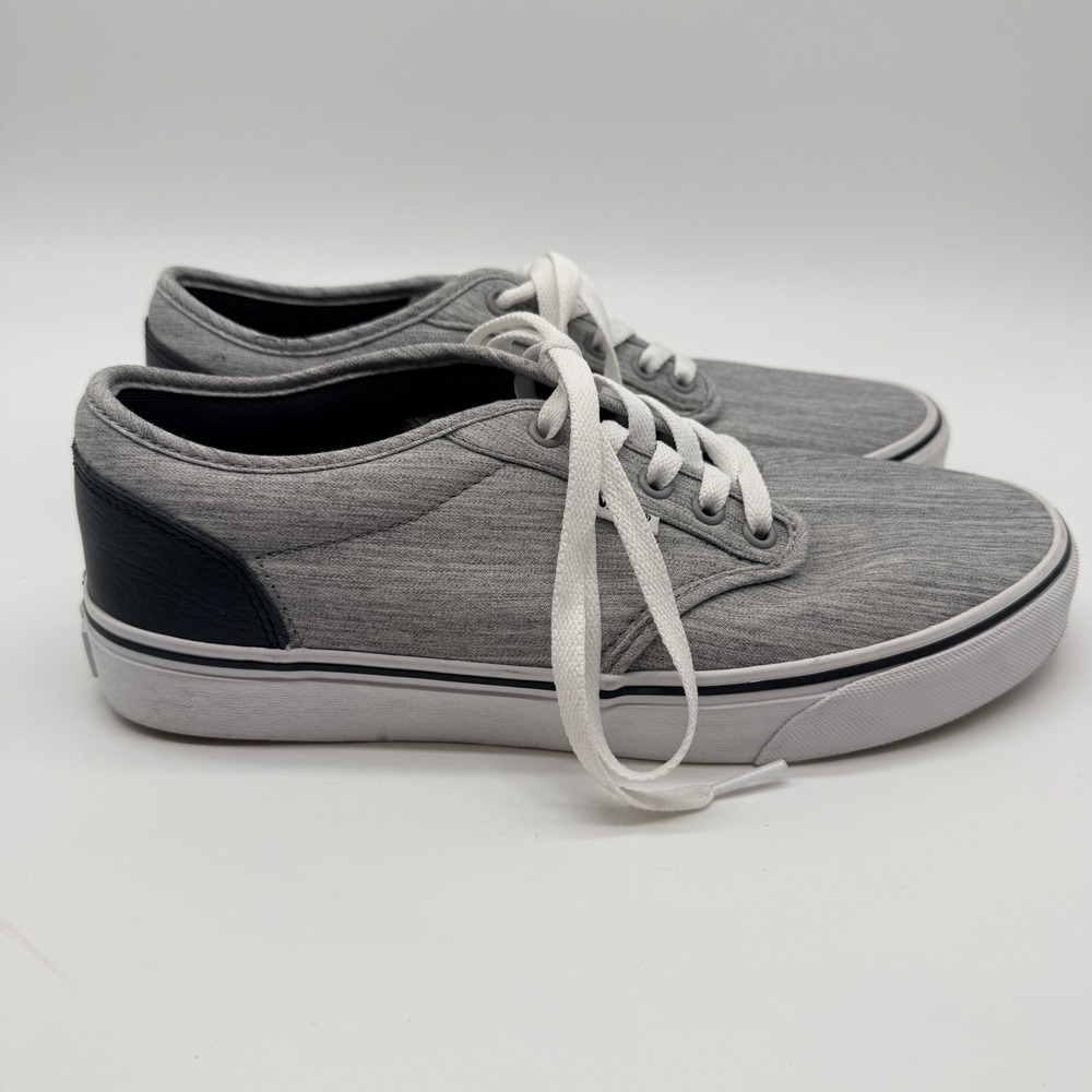 Vans Shoes Men's Sz 9 Gray Atwood Low Top Lace Up Sneakers Casual - Picture 4 of 8